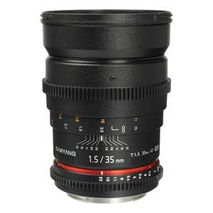 لنز ۳۵ سامیانگ سینمایی | Samyang 35mm T1.5 Cine Lens for Canon EF